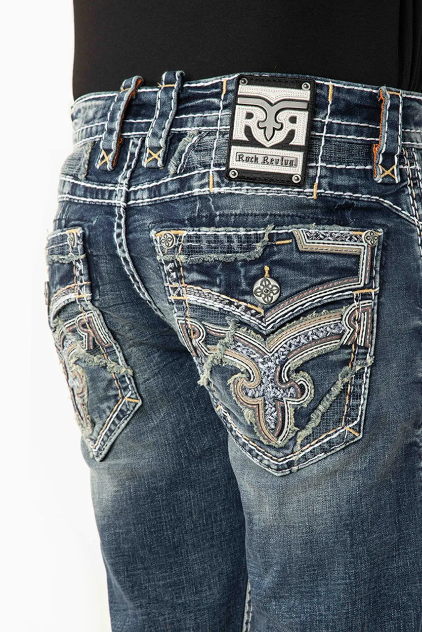 Men's Rock Revival Keenan Straight Leg Jean