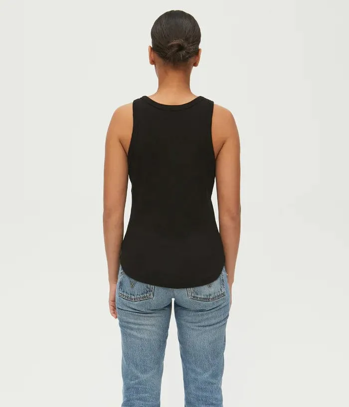 Michael Stars Luna Y Neck Henley Tank