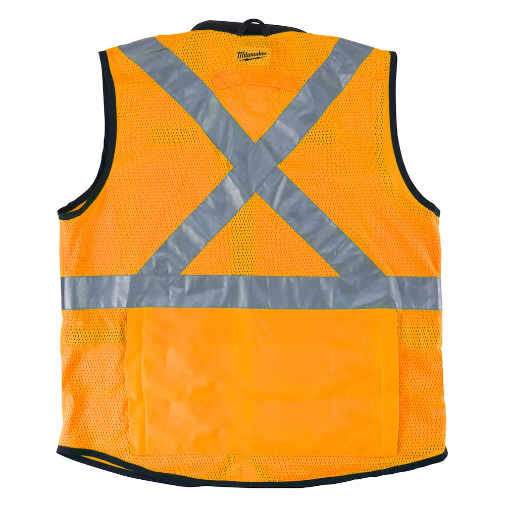 Milwaukee 48-73-5091 High Visibility Orange Performance Safety Vest - S/M (CSA)