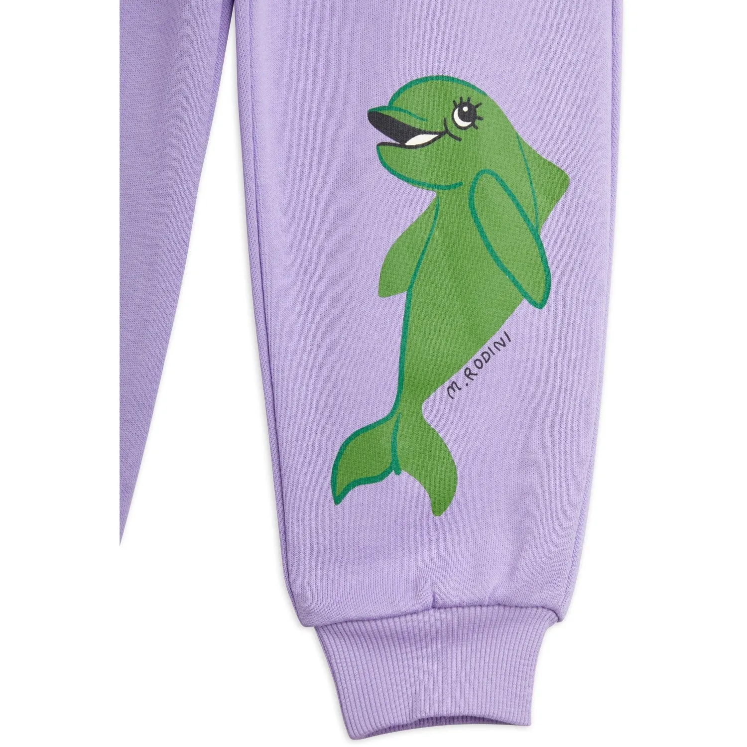 Mini Rodini Purple Dolphin Sweatpants