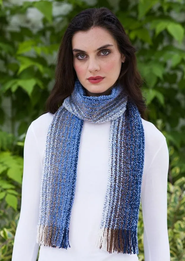 Mucros Skellig Scarf | Blue Mix