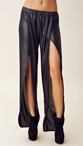 Nightcap Clothing Wide Leg Tulip Pant in Black