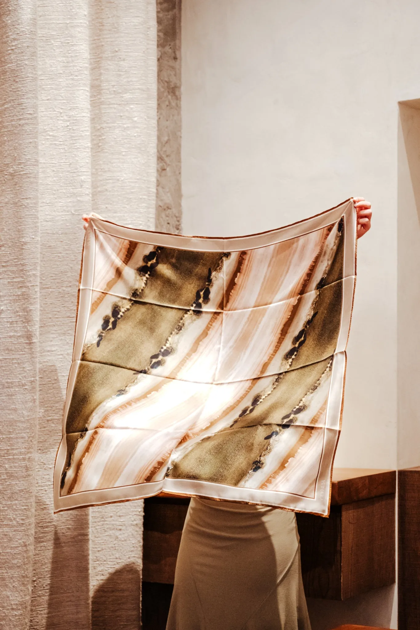 Olivine Limited Edition Silk Scarf - 89x89cm | A/W 2024 Collection (NZ)