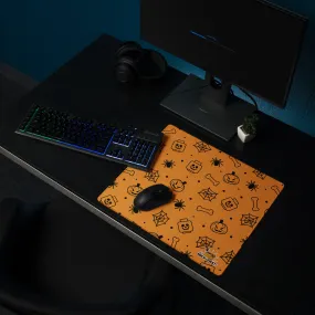 Orange Ghost Spiders Skeletons Gaming Mouse Pad Building Mat