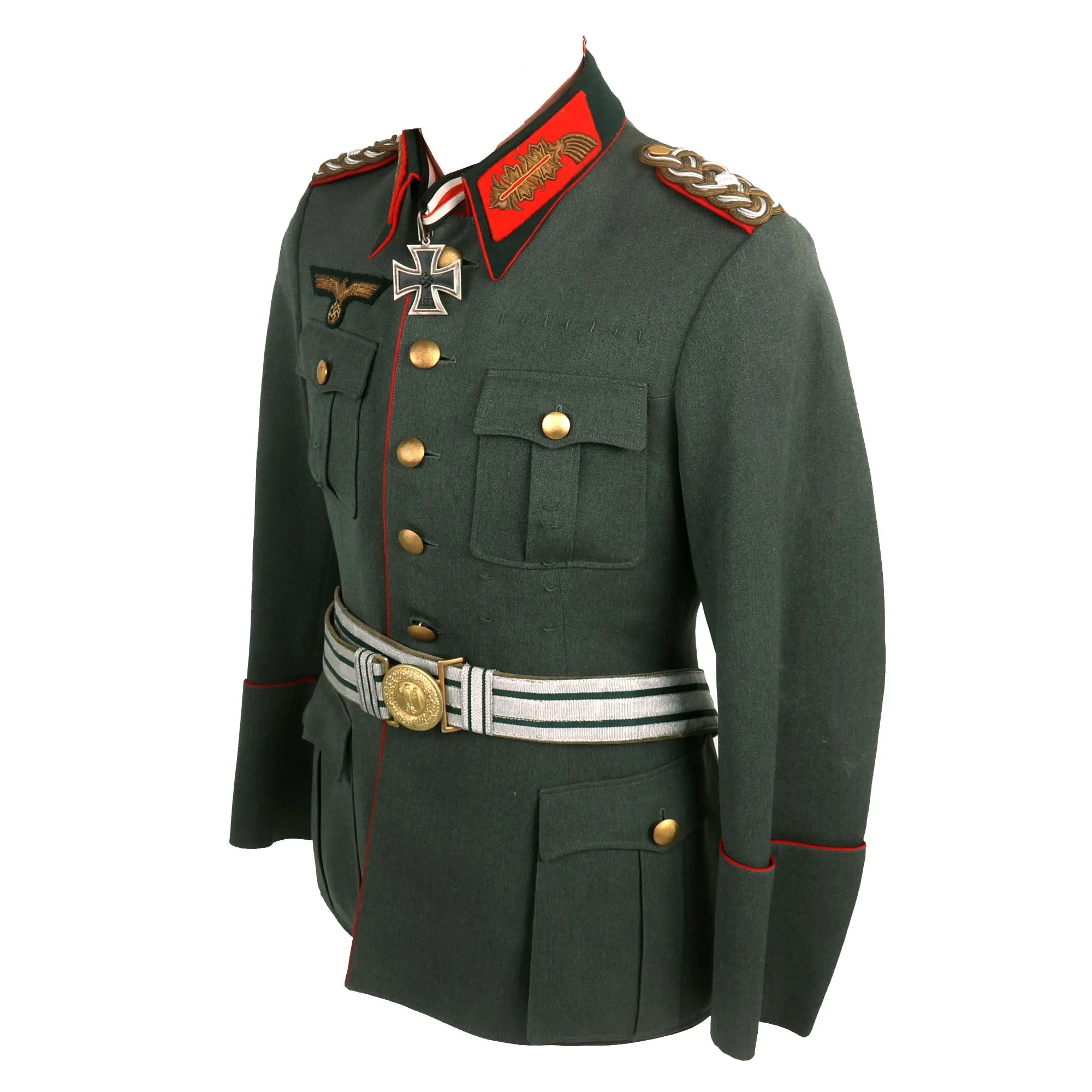 Original German WWII 11th Panzer Division Commander Generalleutnant Wend von Wietersheim Uniform Set - Formerly Part of the A.A.F. Tank Museum