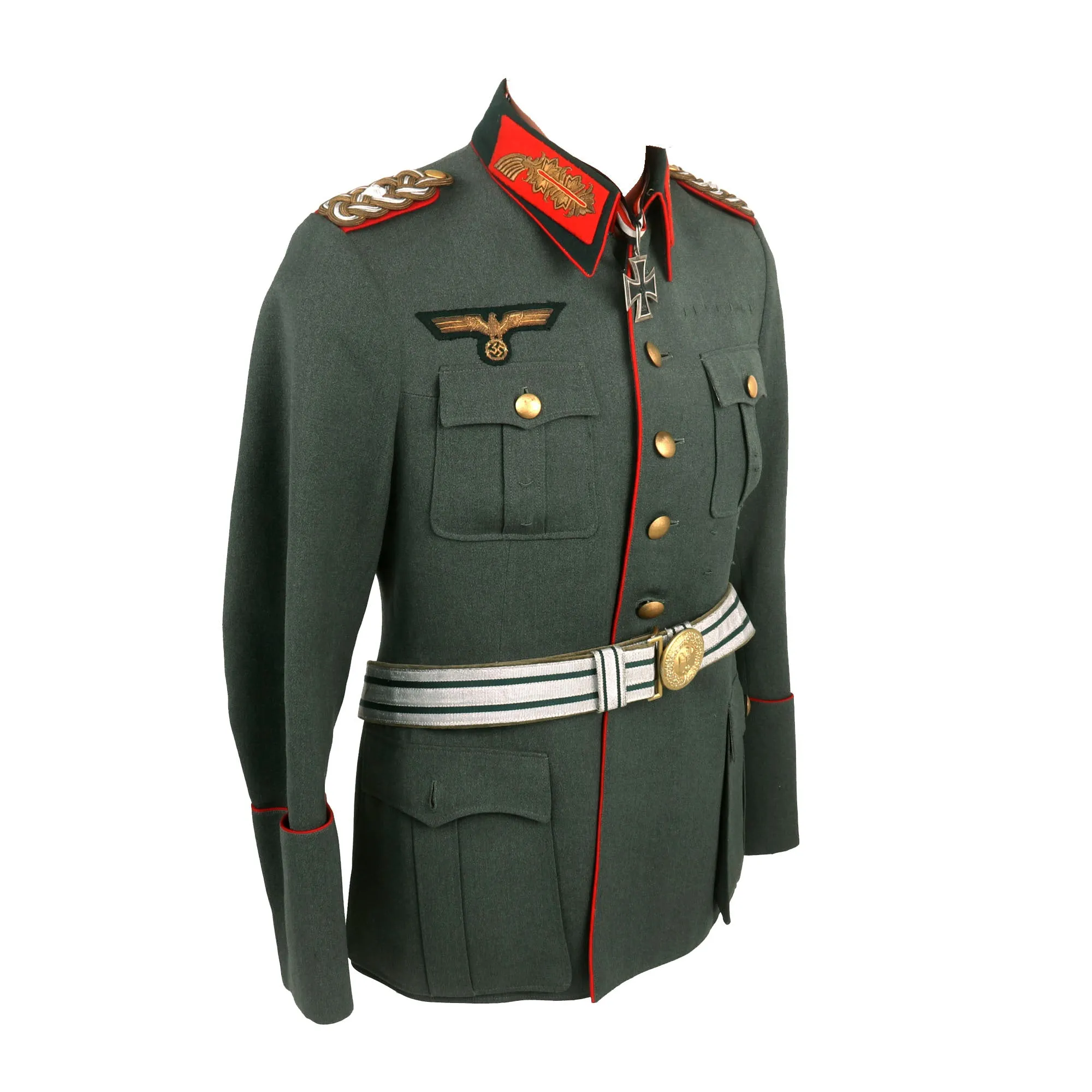 Original German WWII 11th Panzer Division Commander Generalleutnant Wend von Wietersheim Uniform Set - Formerly Part of the A.A.F. Tank Museum