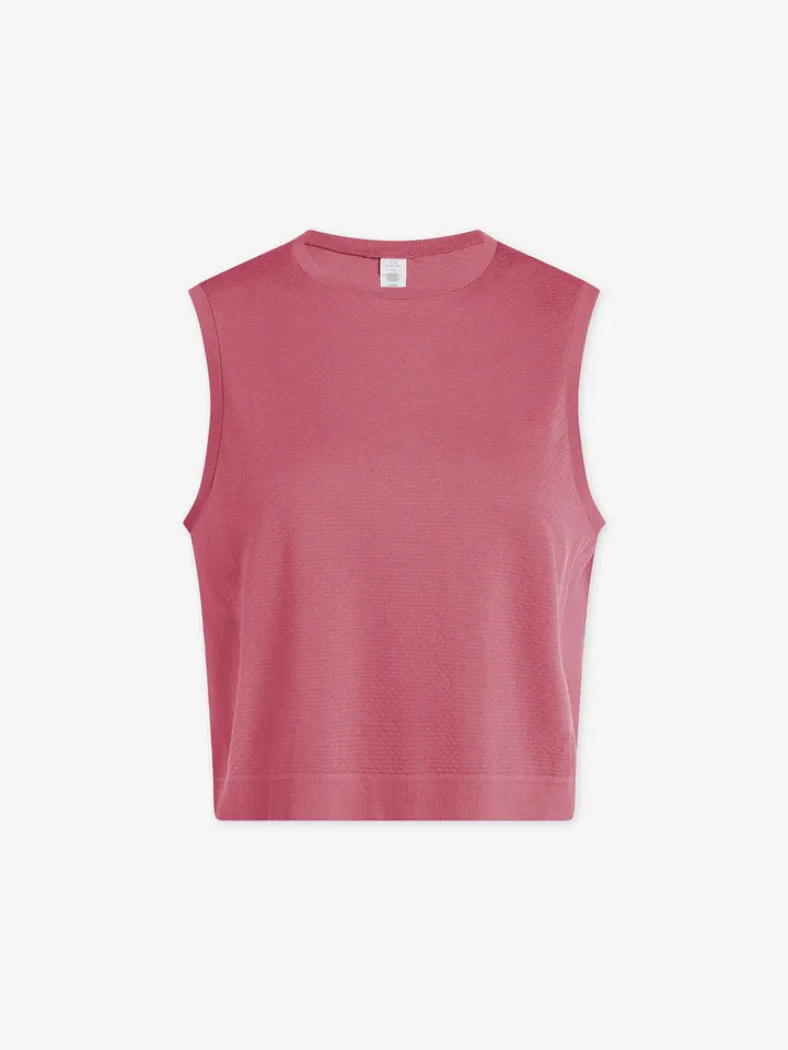 Page Seamless Crop Tank- Rose Wine