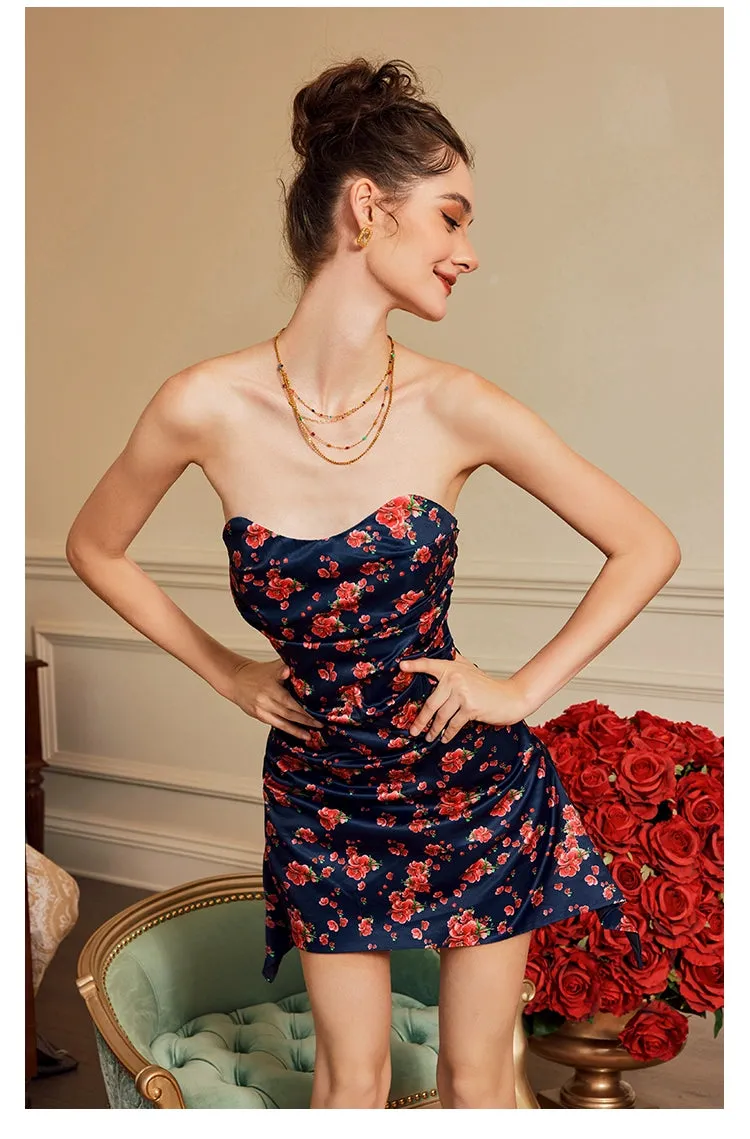 PB French Floral Off-Shoulder Dress