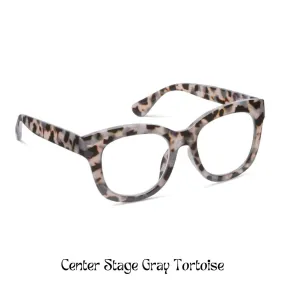 Peepers Reading Glasses: Center Stage Gray Tortoise