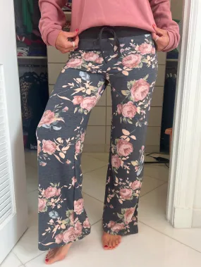 Peony Print Lounge Pants