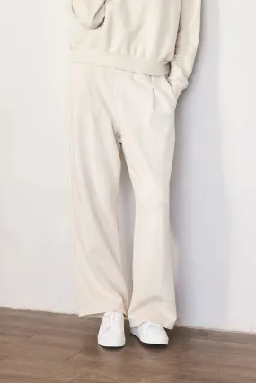 Pleated Sweatpants | Natural