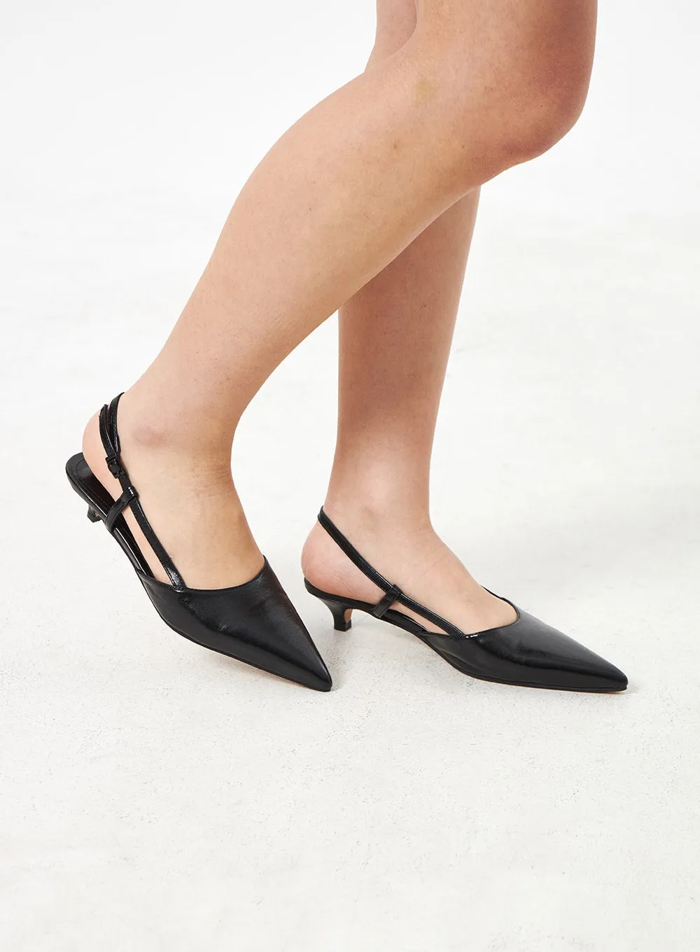 Pointed Toe Slingback Pumps CA304