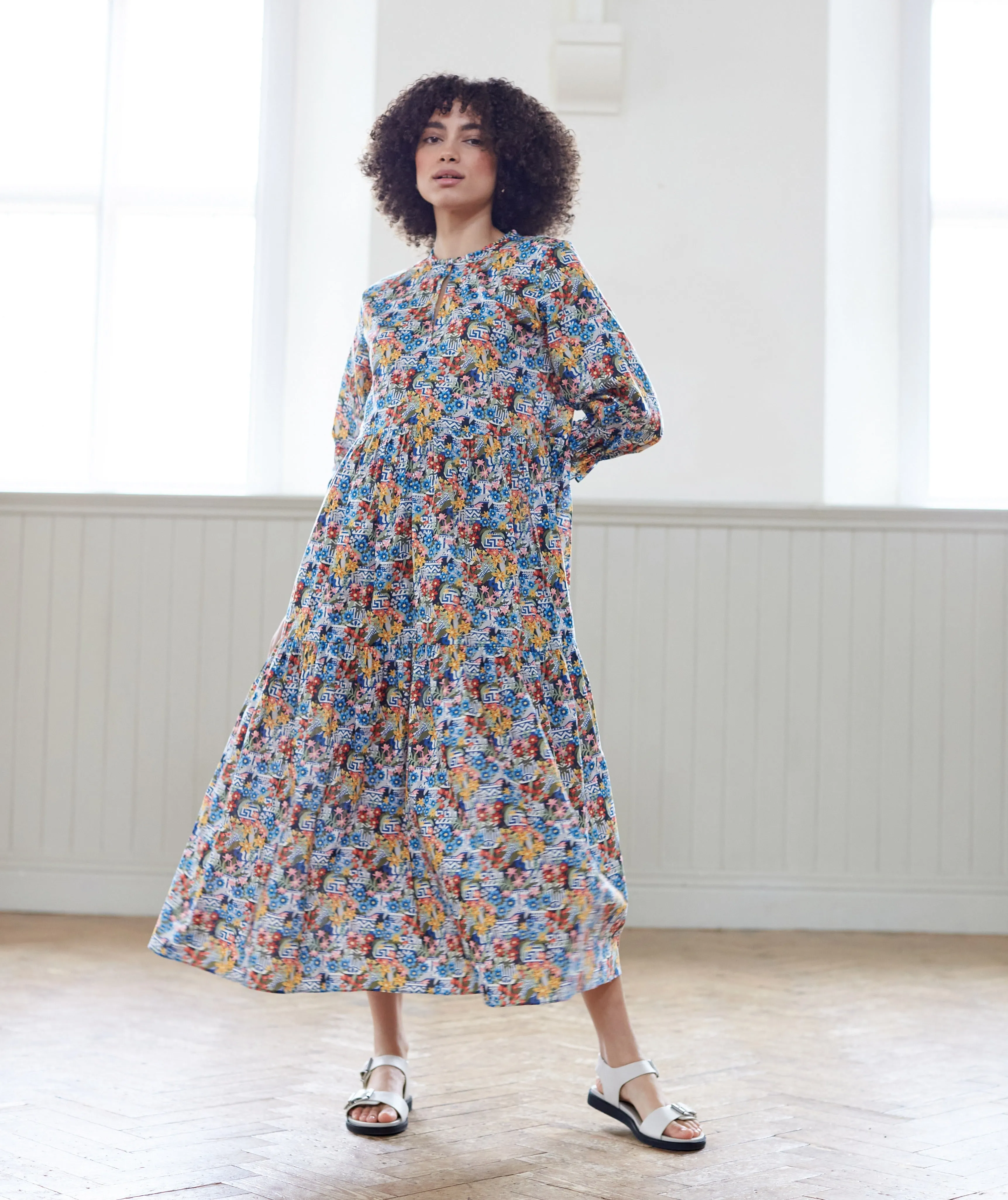 Pottery Print Camden Passage Dress