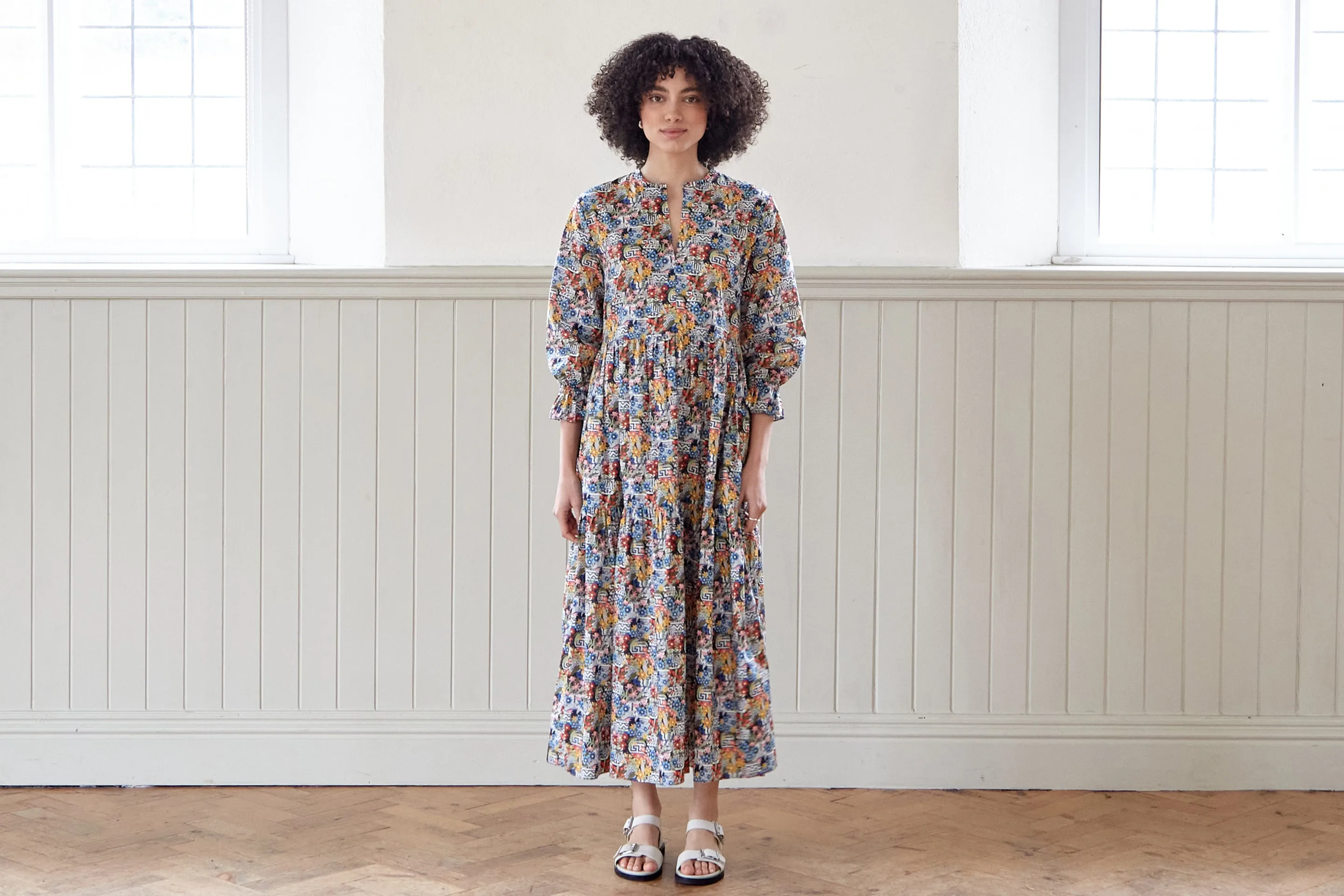 Pottery Print Camden Passage Dress