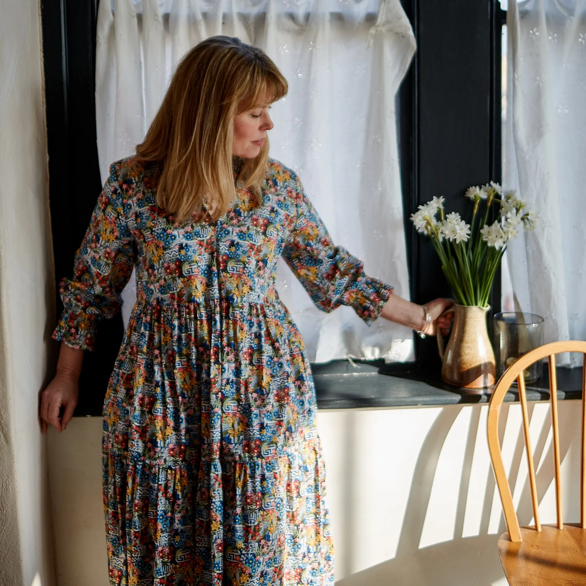 Pottery Print Camden Passage Dress