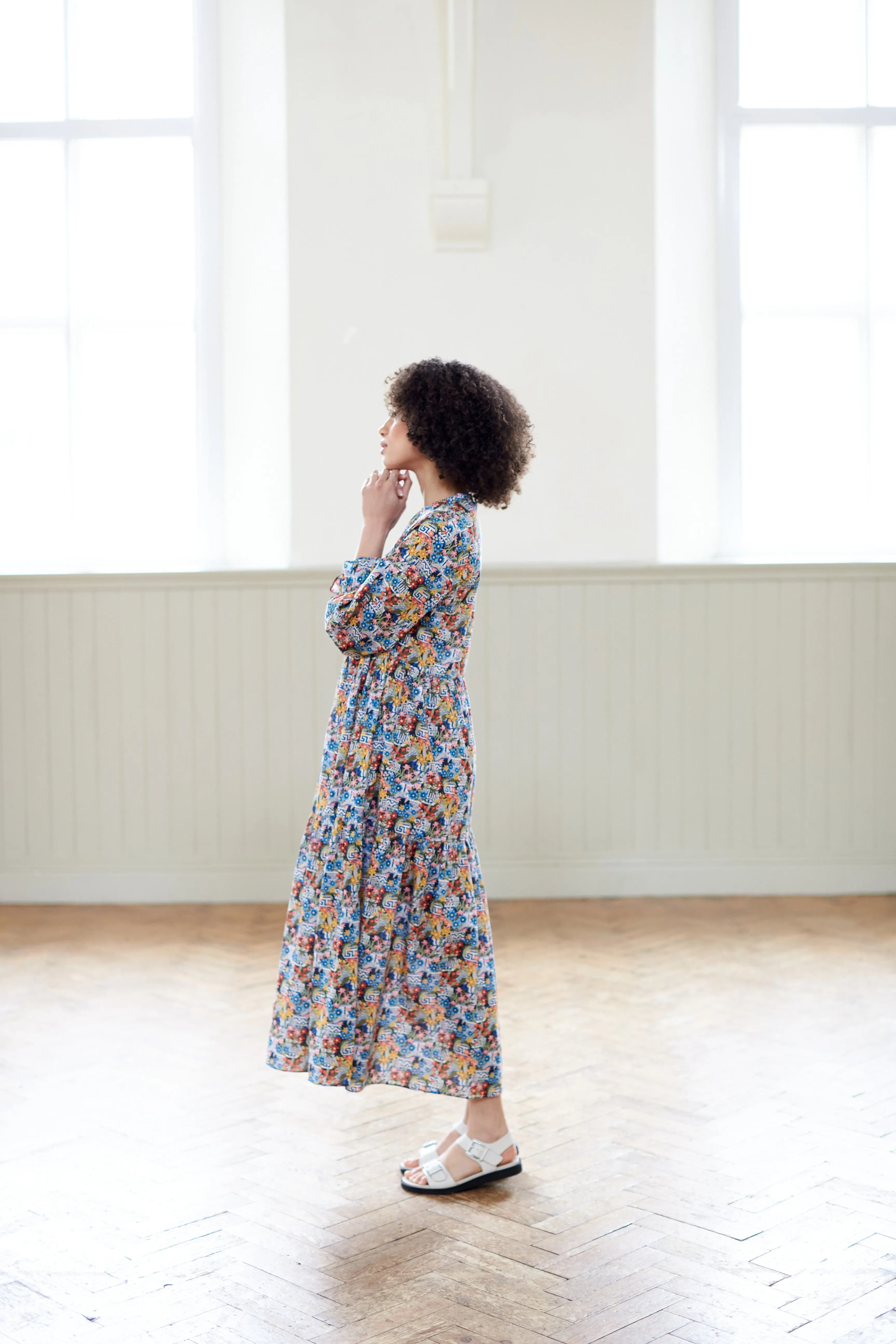 Pottery Print Camden Passage Dress