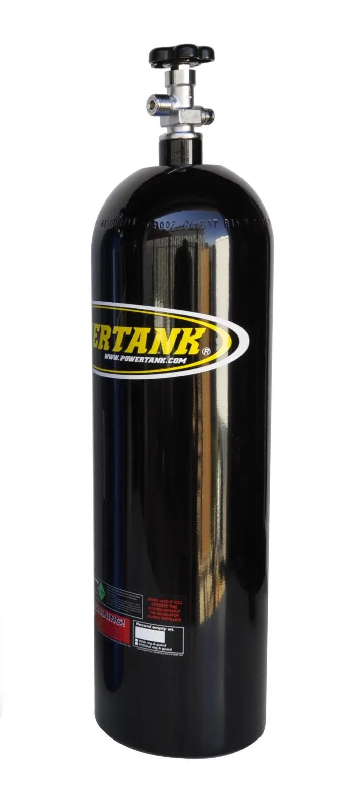 Power Tank CYL-2100-BK CO2 Tank 15 Lb W/Valve Gloss Black