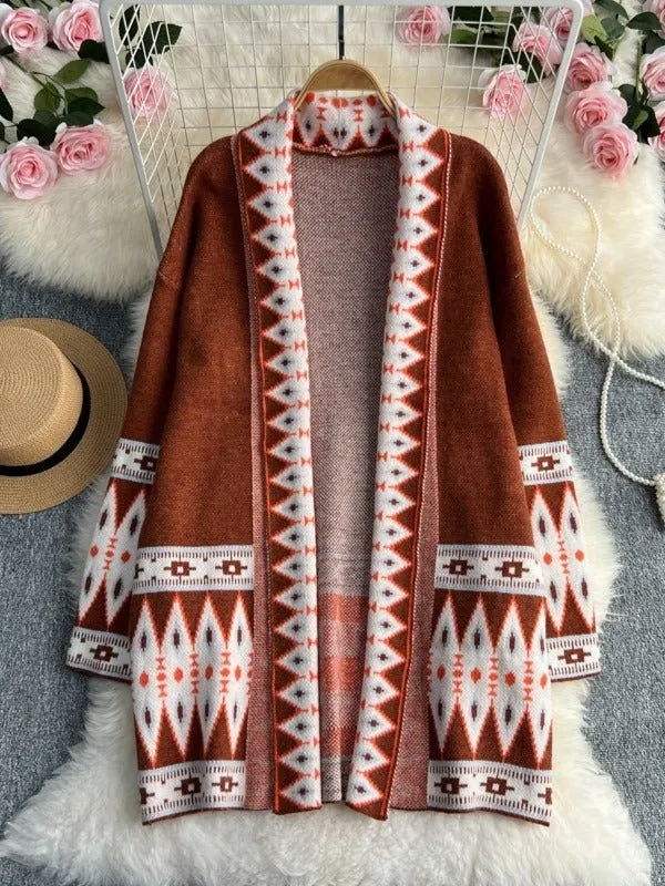 Pre Order:  Bohemian Loose Fit Knit Cardigan