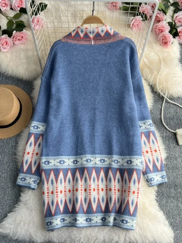 Pre Order:  Bohemian Loose Fit Knit Cardigan