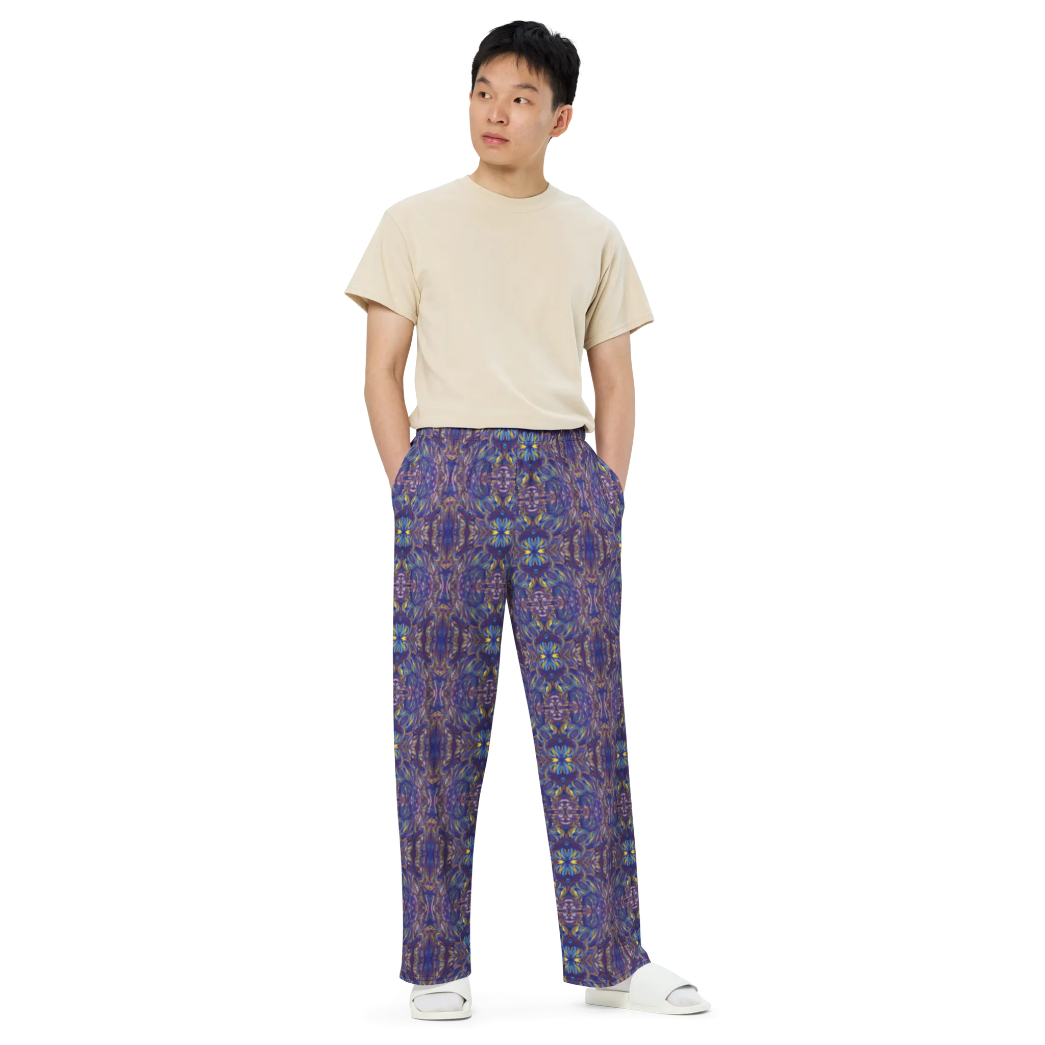 Recursia Bohemian Dream Men's Wide Leg Pants