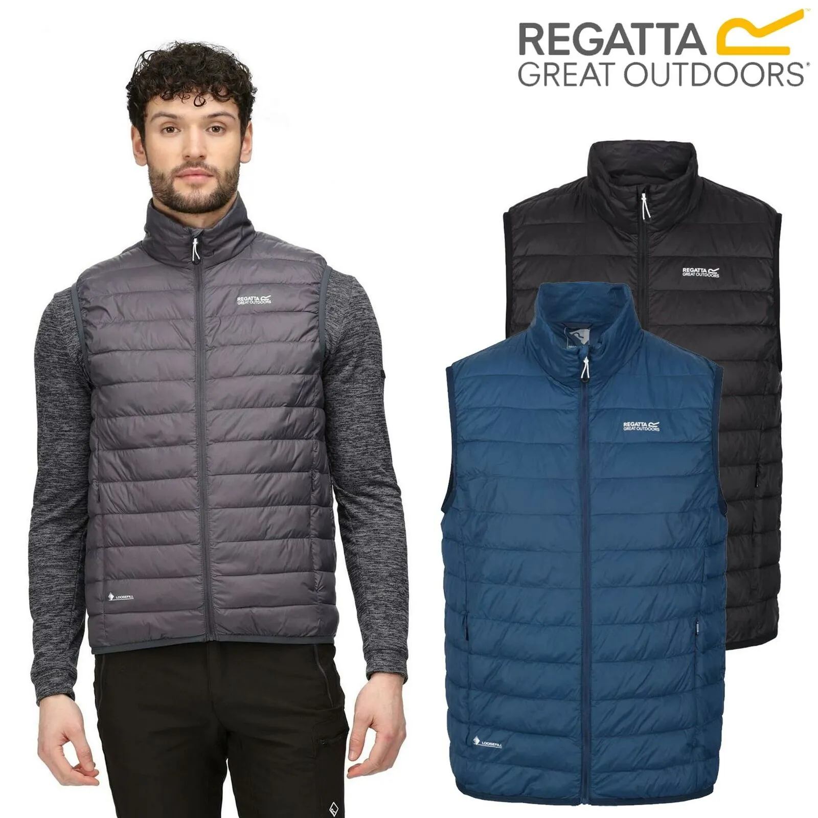 Regatta Mens Hillpack Insulated Padded Bodywarmer Gilet