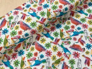 Sale Summer Birds Cotton Jersey