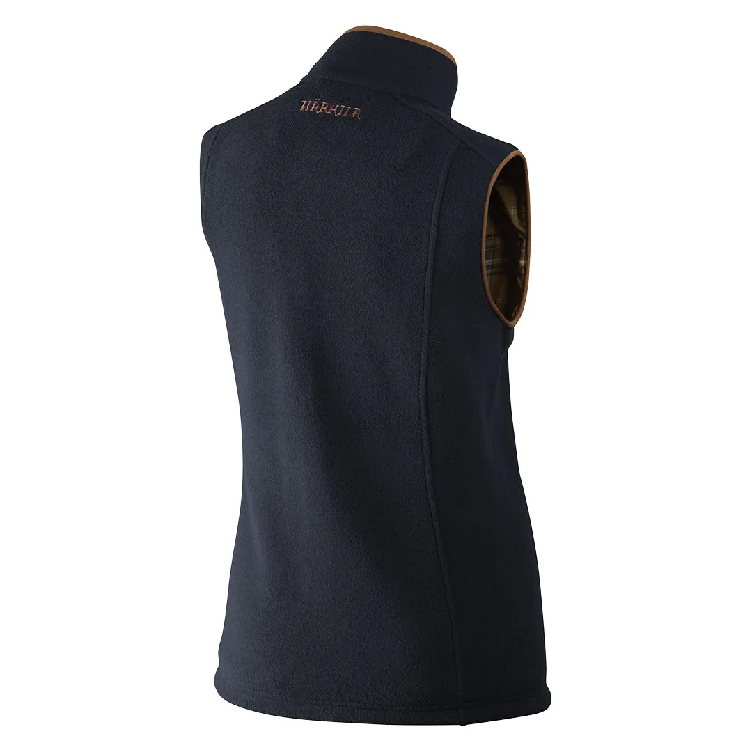 Sandhem Lady Fleece Waistcoat Dark Navy Melange by Harkila