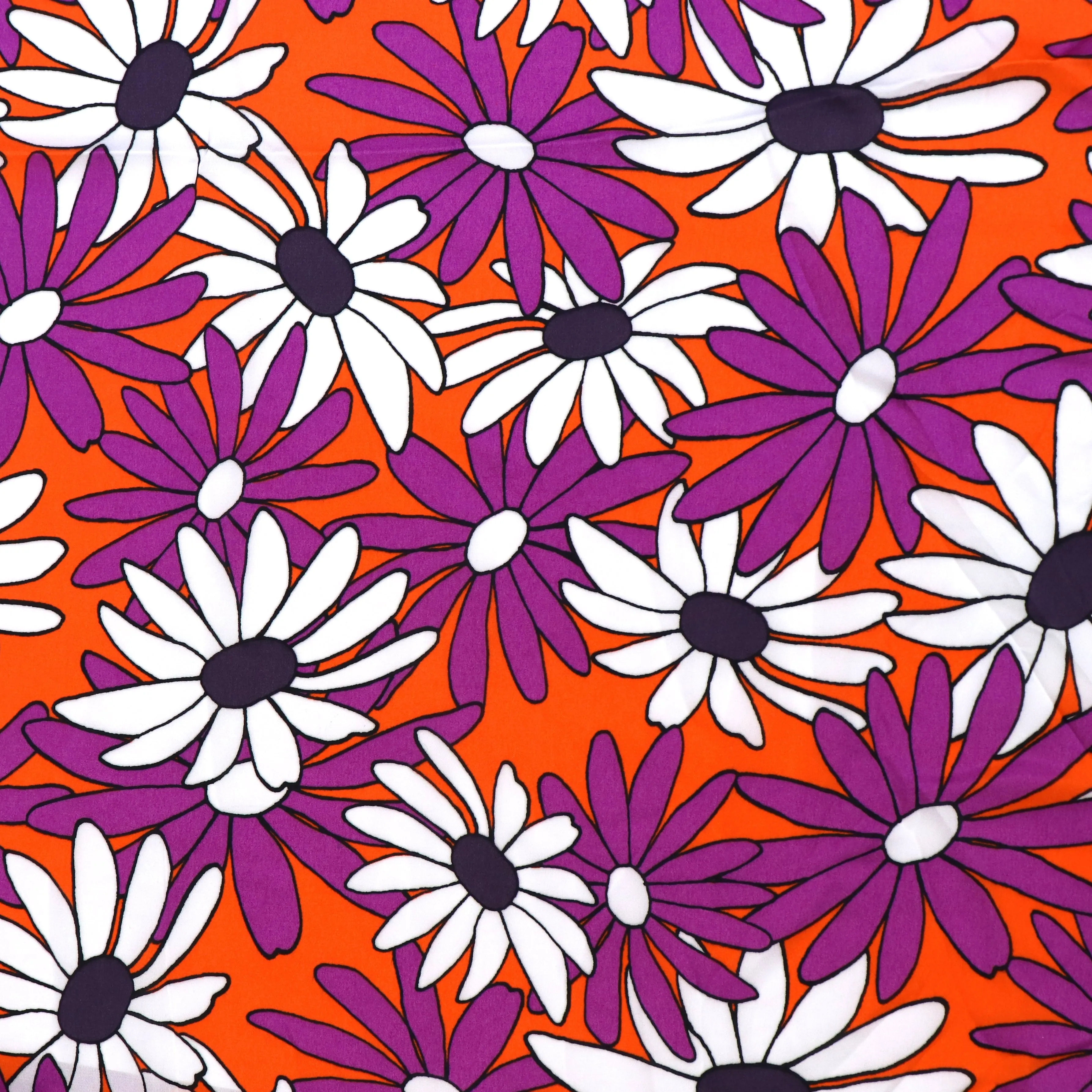 Satin - Daisy - Orange - SALE