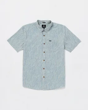 Scaler Stone Woven Short Sleeve Shirt - Dirty White