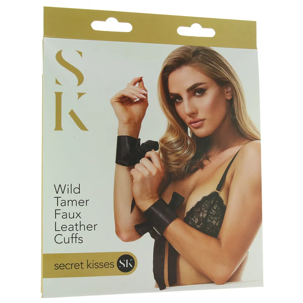 Secret Kisses Wild Tamer Faux Leather Cuffs