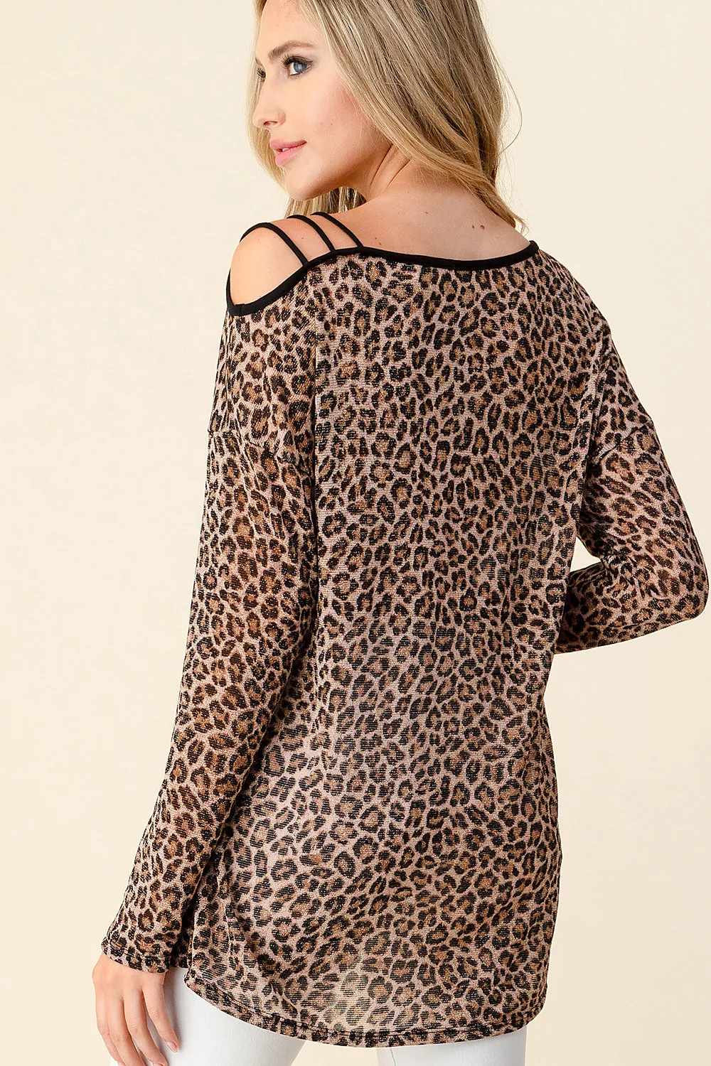 Shimmering Leopard Top