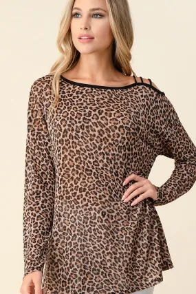 Shimmering Leopard Top