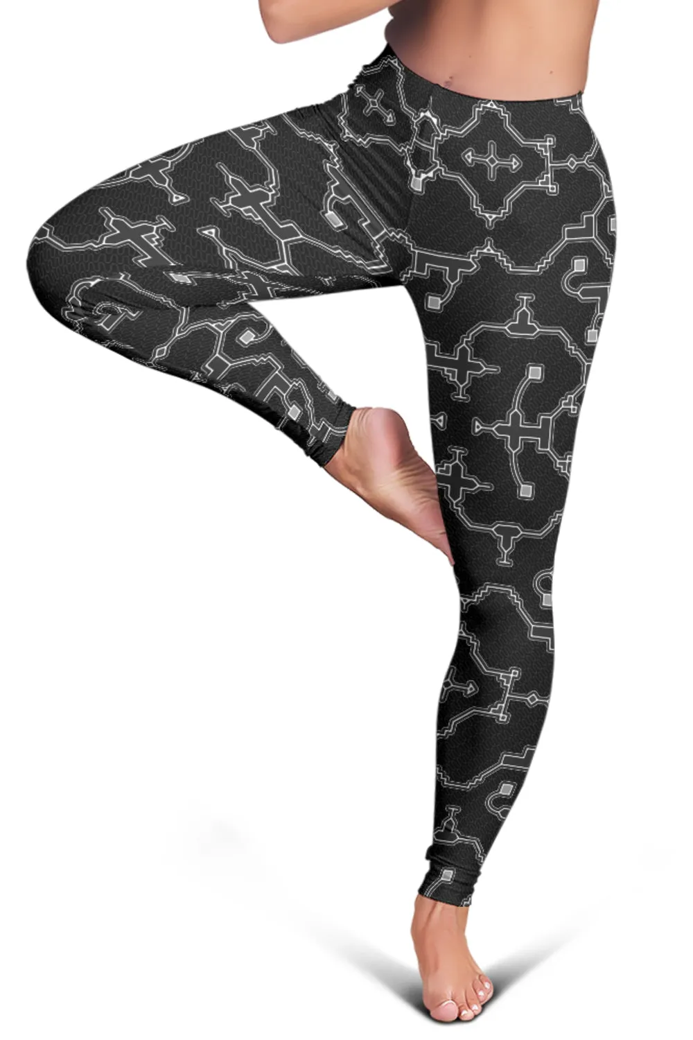 Shipibo Conibo - Black | Leggings | Mandalazed