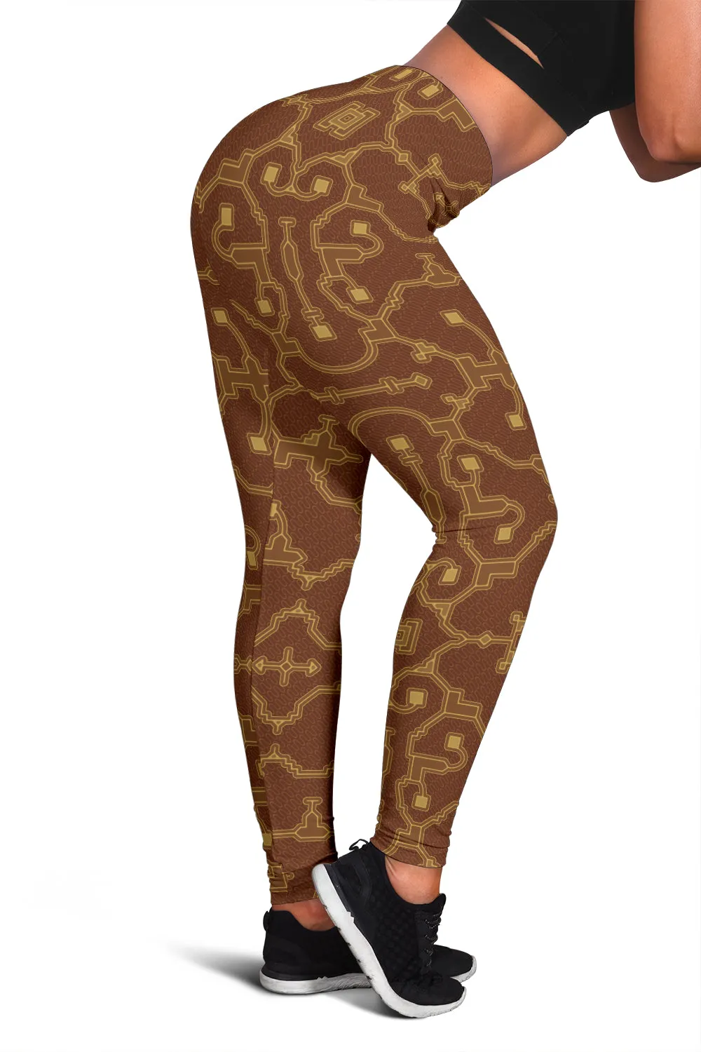 Shipibo Conibo - Foxy Orange | Leggings | Mandalazed