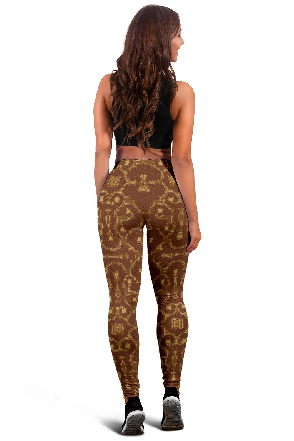 Shipibo Conibo - Foxy Orange | Leggings | Mandalazed