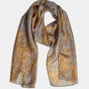 Silk Scarf - Baroque Mustard