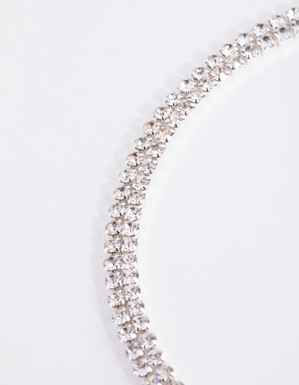 Silver Diamante Waist Belt