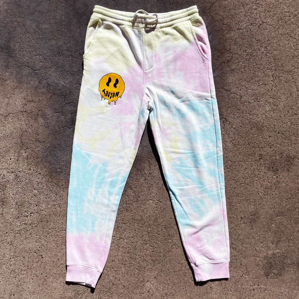 Smiley Tie Dye Sweatpants