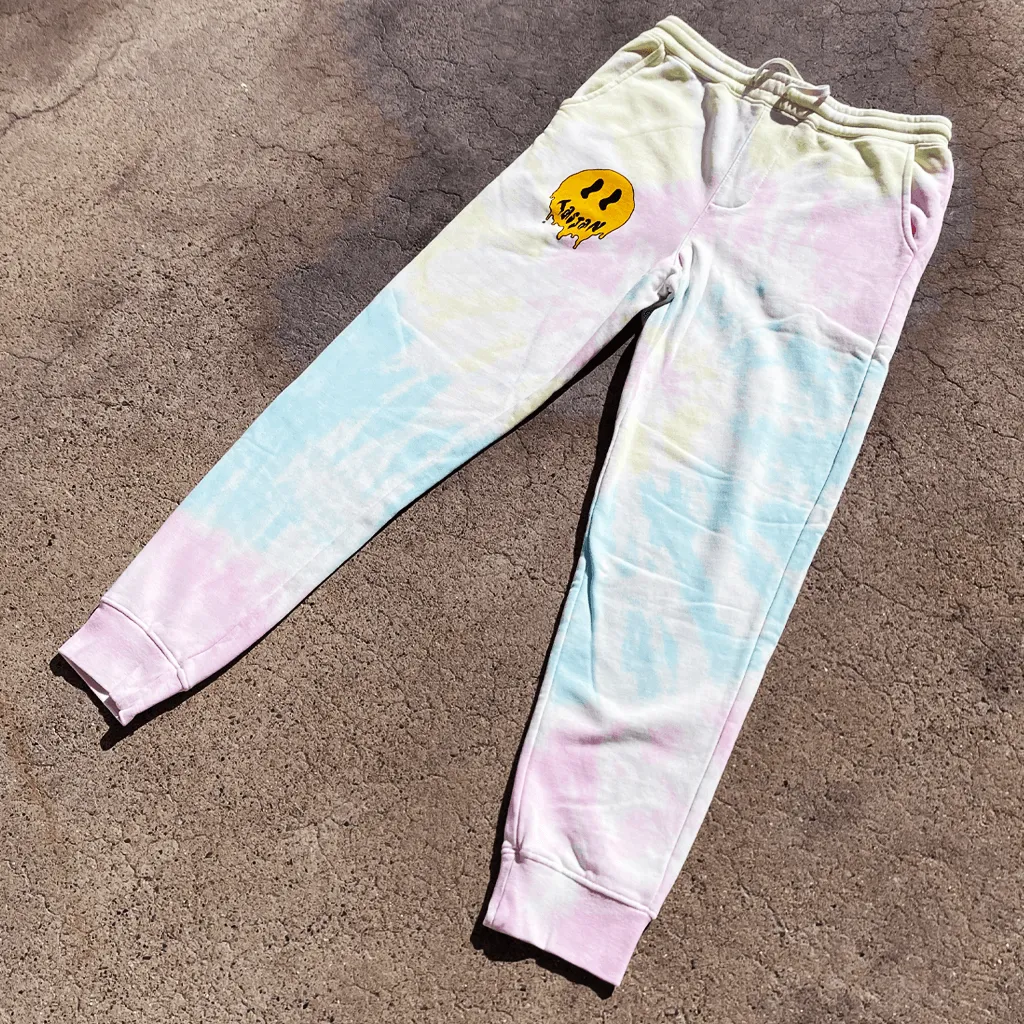 Smiley Tie Dye Sweatpants