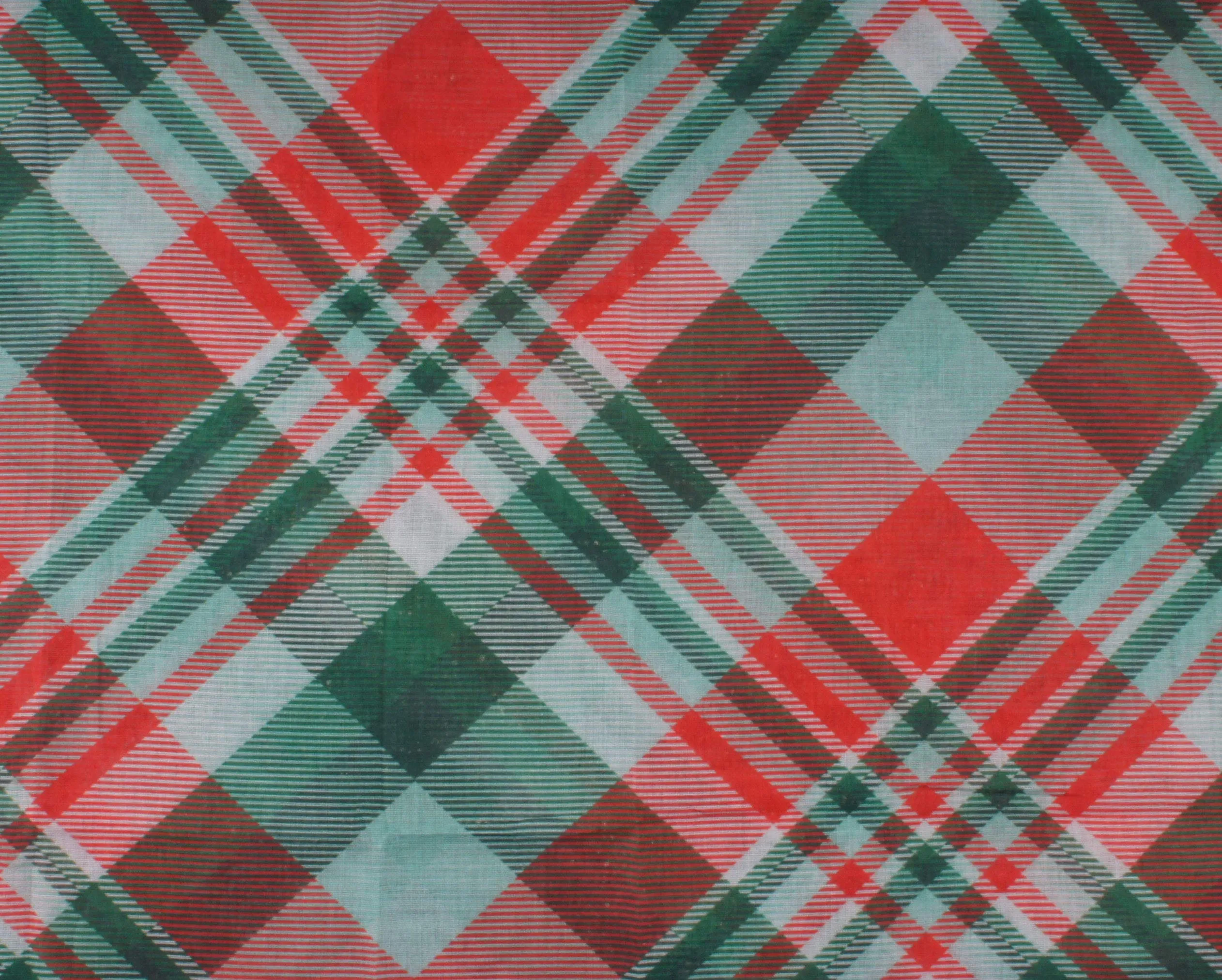 Soft Light Weight Christmas Holiday Plaid Tartan Sheer Infinity Scarf