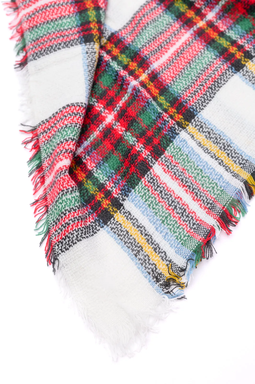 SP24- AVENUE SHOPS- Holiday Plaid Scarf