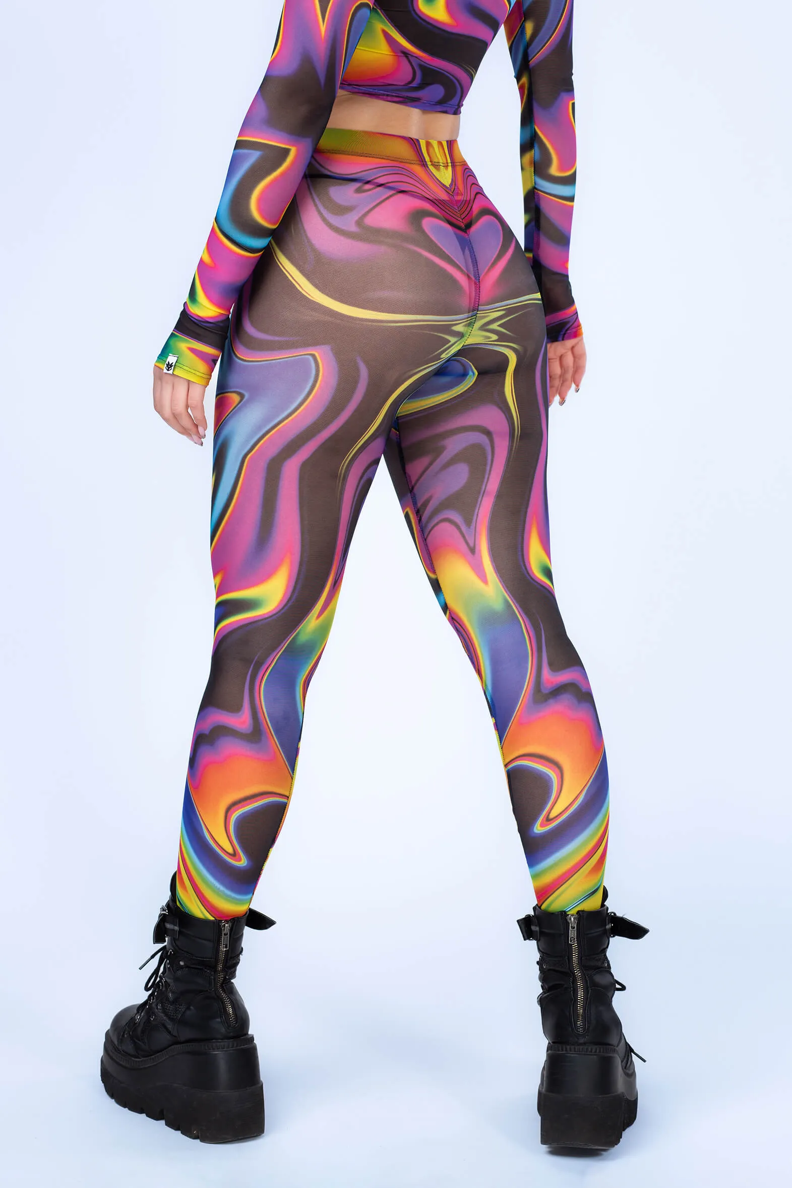 Space Fuel Mesh Leggings