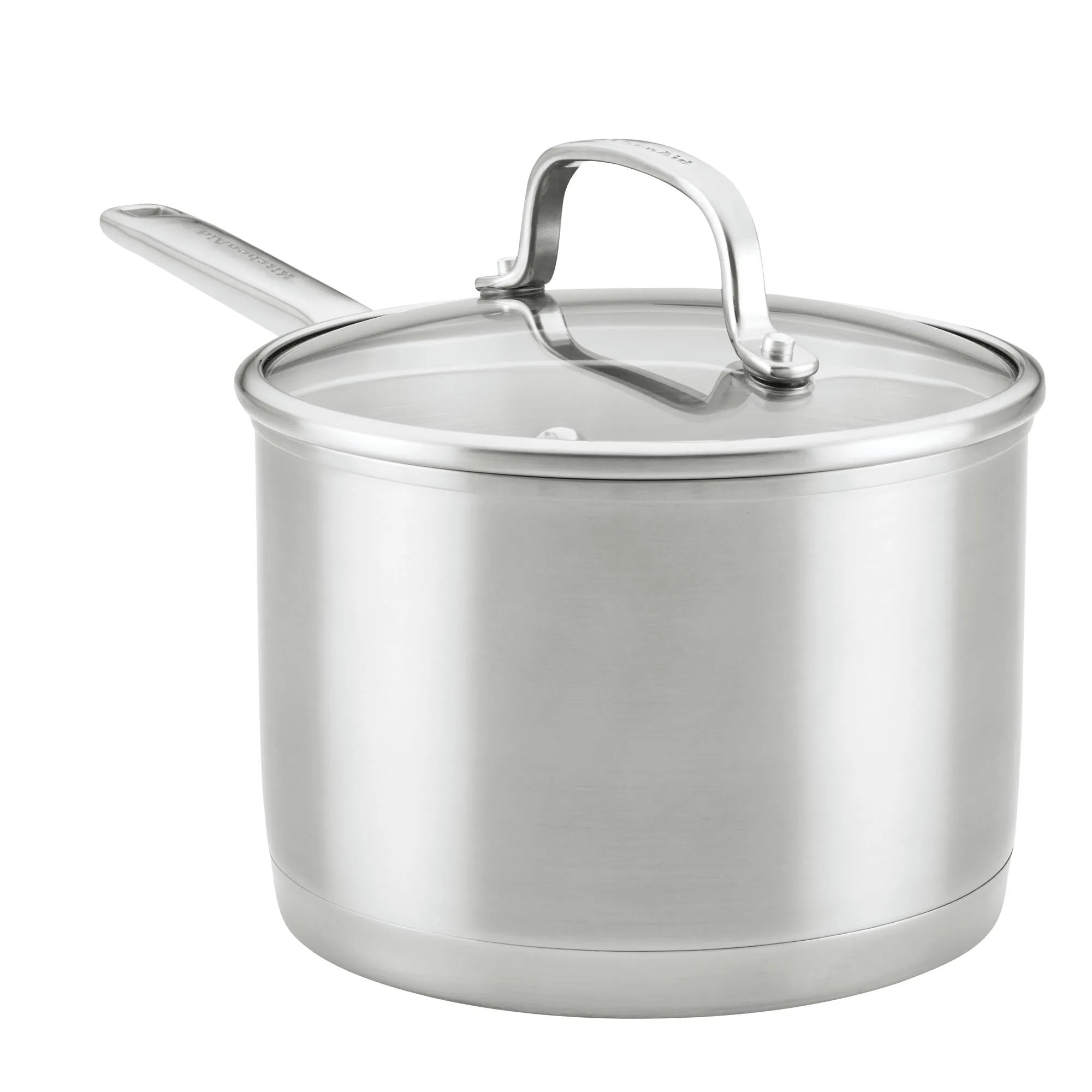 Stainless Steel 3-Ply Base 3-Quart Saucepan with Lid