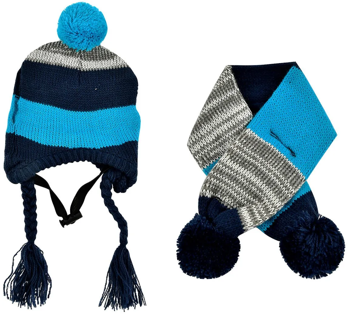 Stripe Dog Hat & Scarf Combo