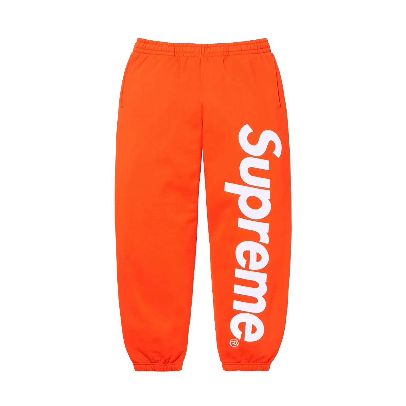 Supreme Satin Appliqué Sweatpant 'Orange'