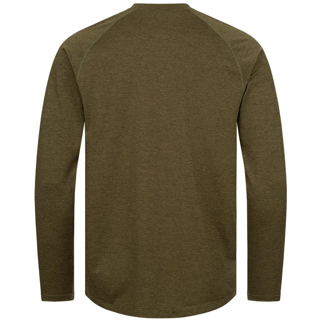 Tech L/S T-Shirt 23 - Dark Olive by Blaser