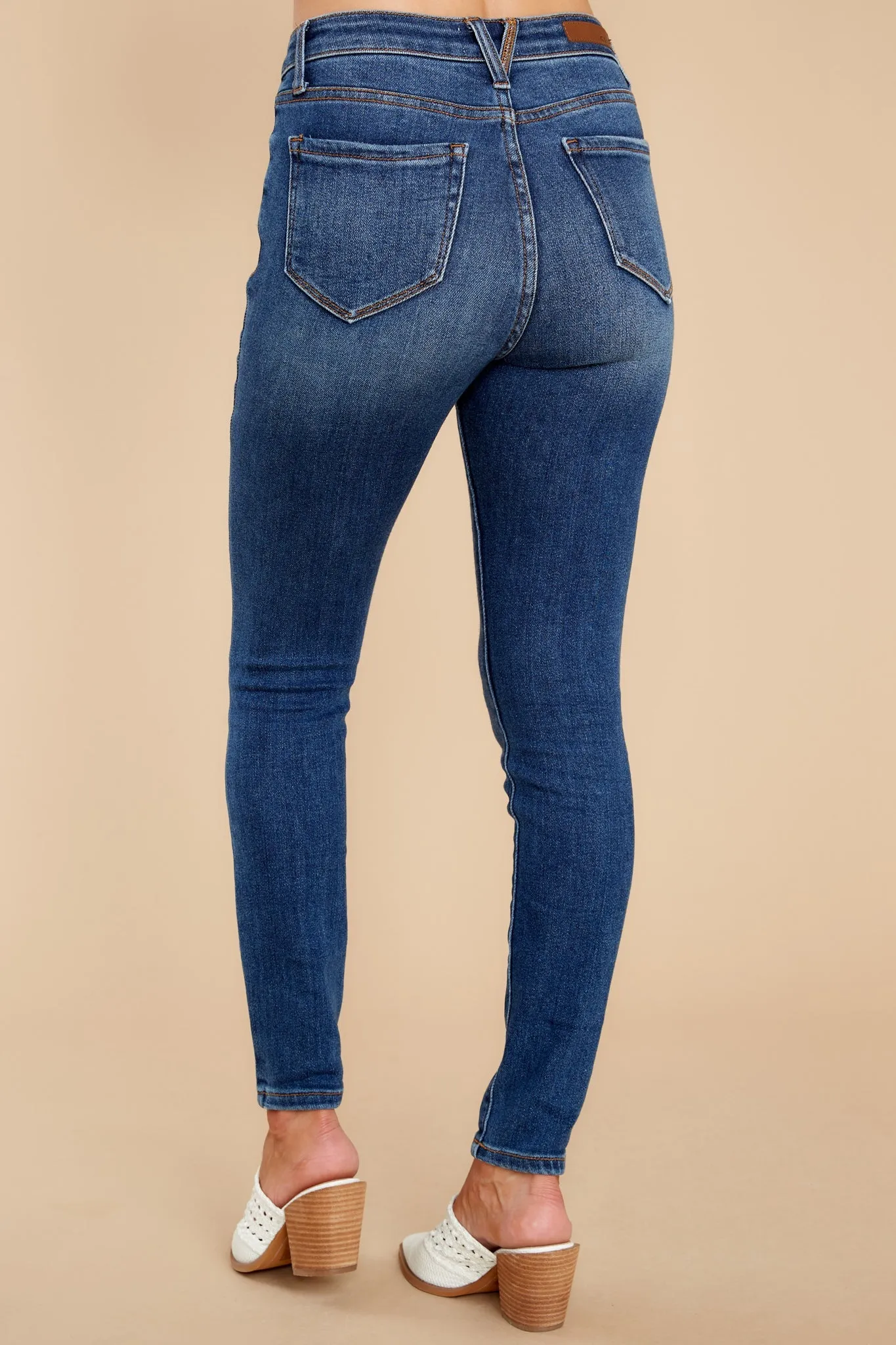 The Best One Yet Medium Wash Distressed Skinny Jeans