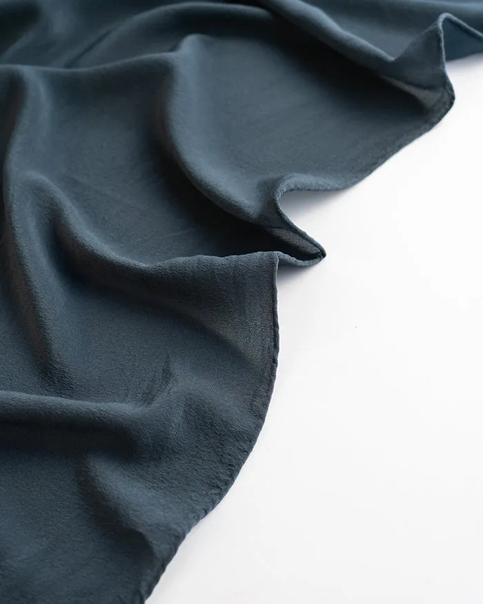 'The Scout' Washable Silk Scarf in Ocean