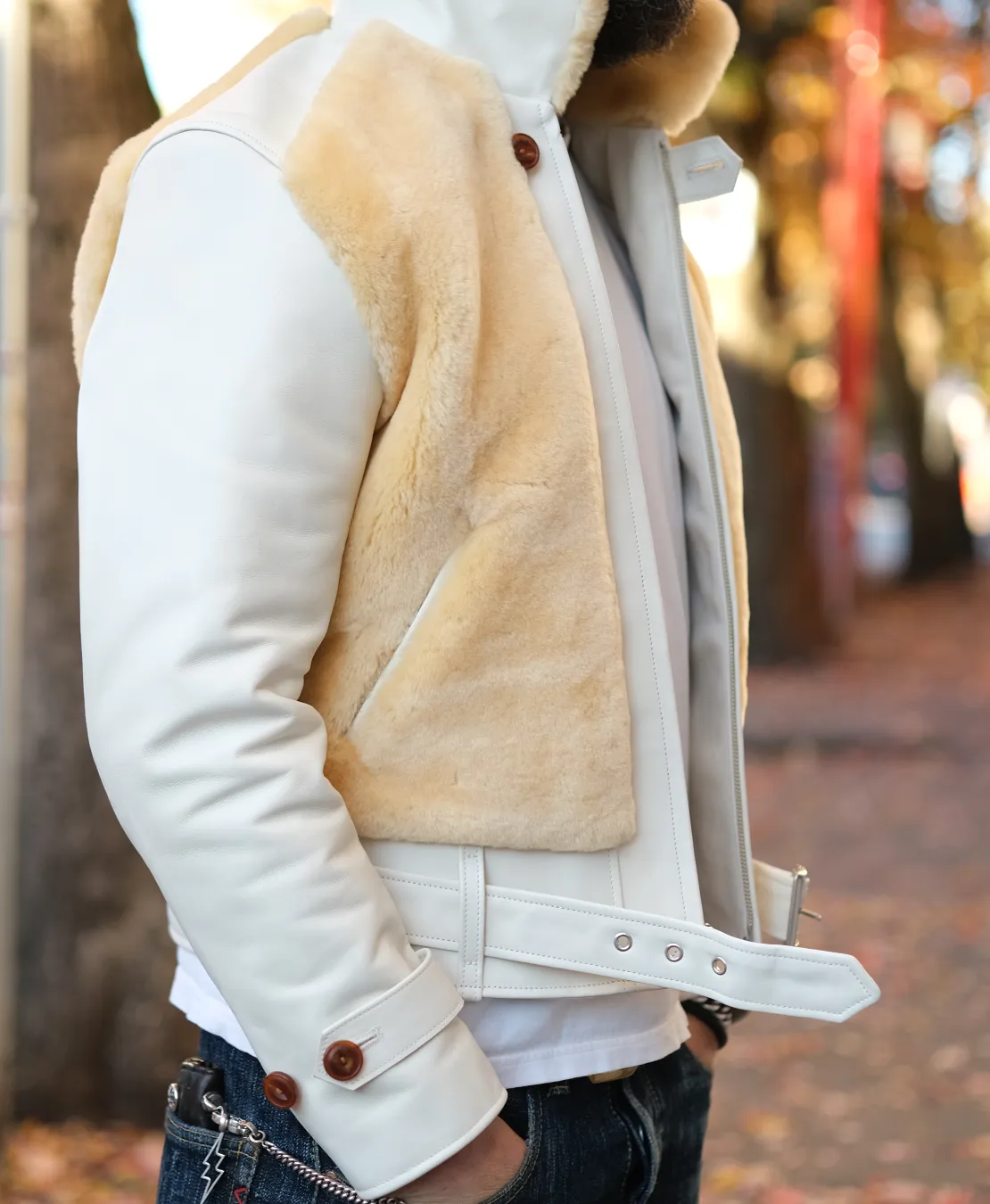 The Shop Vancouver "Spirit" Horsehide and Shearling Grizzly Jacket