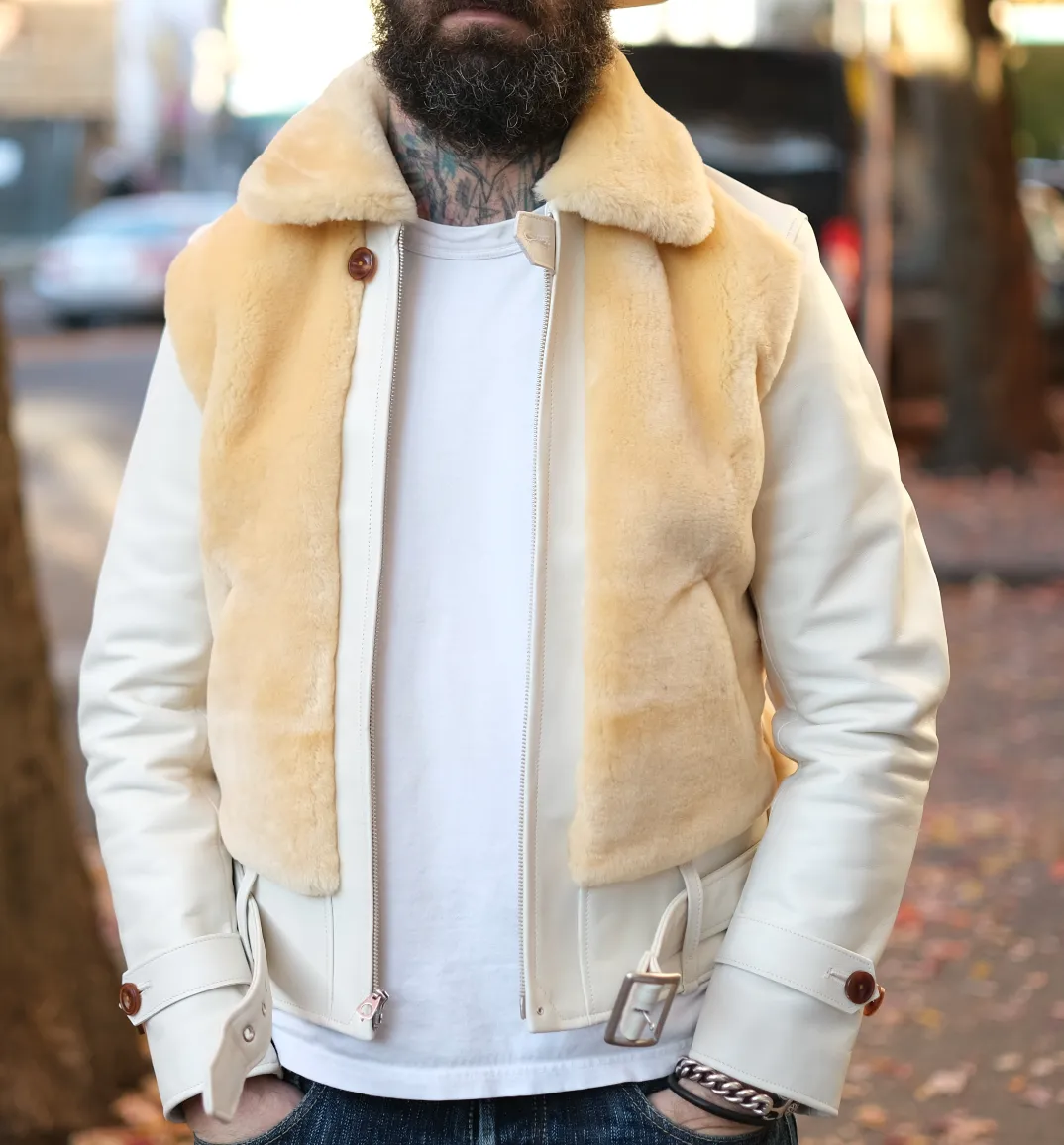 The Shop Vancouver "Spirit" Horsehide and Shearling Grizzly Jacket